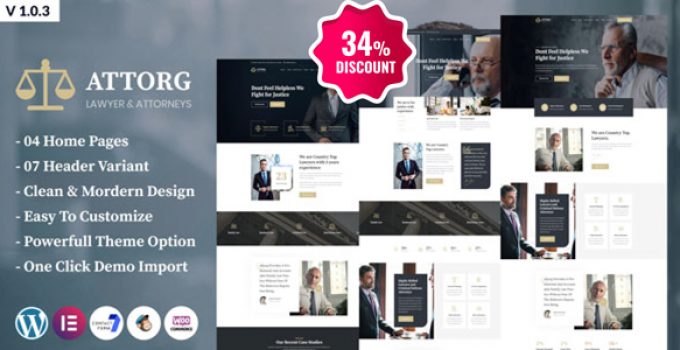 Attorg - Attorney WordPress Theme