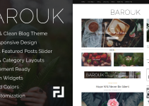 Barouk - An Elegant Responsive WordPress Blog Theme