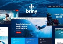 Briny | Scuba Diving School & Water Sports WordPress Theme