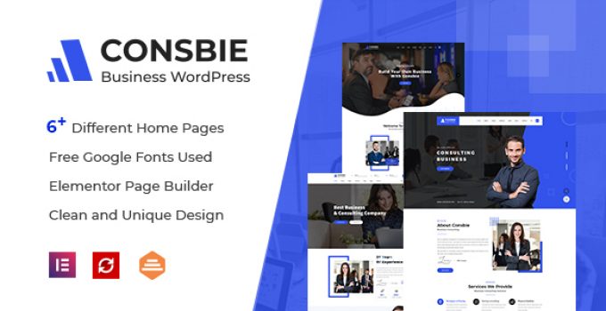 Consbie - Business & Consulting Elementor WordPress Theme