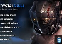 CrystalSkull - Gaming Magazine WordPress Theme