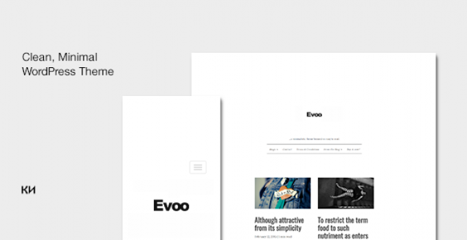 Evoo - WordPress Theme for Bloggers