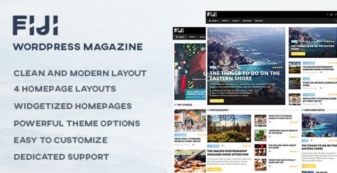 Fiji - WordPress Magazine and Blog Theme