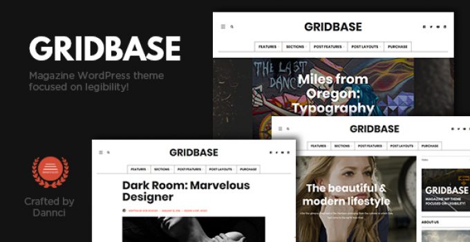 Gridbase - A News and Blog WordPress Theme
