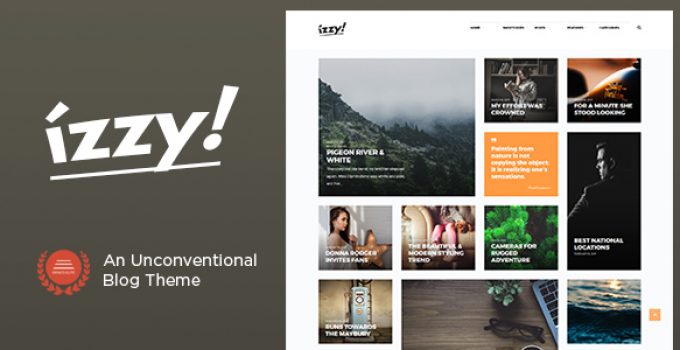 Izzy - An Unconventional Blog Theme
