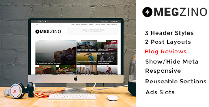 Magzino - Review, Blog and Magazine WordPress Theme