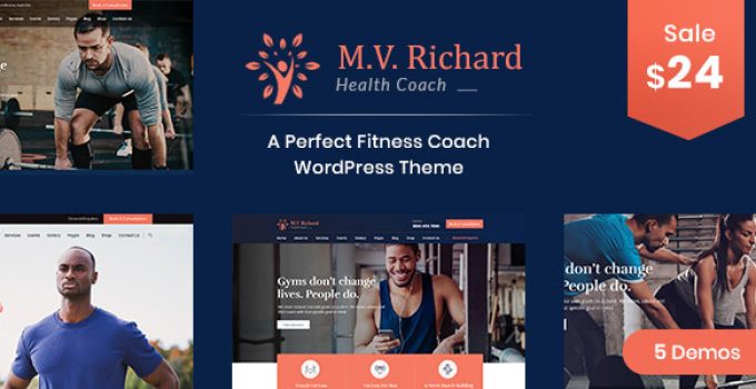 MV Richard - Health and Fitness WordPress Theme