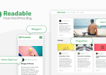Readable - Blogging WordPress Theme Focused on Readability