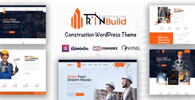 Rin Build - Construction Company WordPress Theme