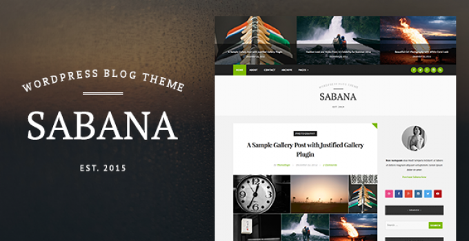 Sabana - Clean & Elegant WordPress Blog Theme