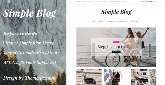 Simple Blog - Clean Responsive WordPress Blog Theme