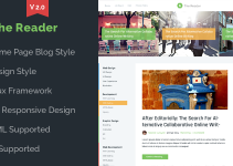 The Reader WordPress Minimal Blog Theme