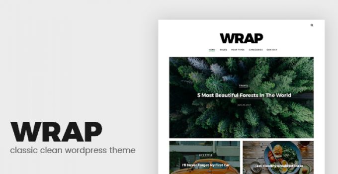Wrap - Minimalist Blog WordPress Theme