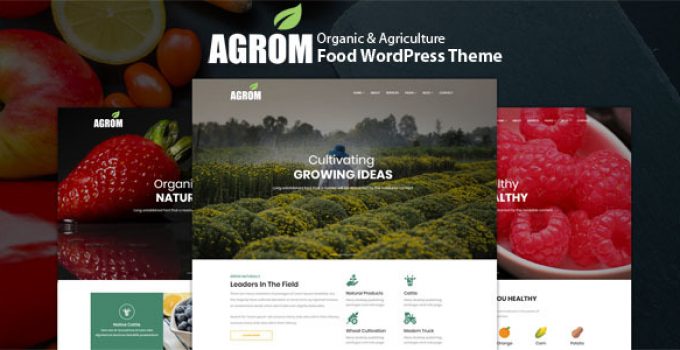 Agrom - Organic & Agriculture Food WordPress Theme