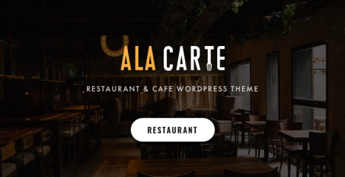 Alacarte - Restaurant & Cafe WordPress Theme