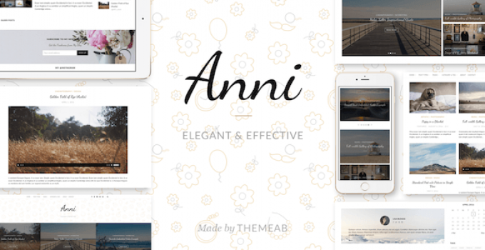 Anni – An Elegant & Effective WordPress Personal Theme