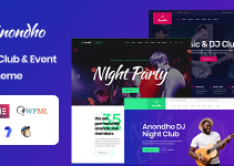 Anondho - Night Club & Event WordPress Theme