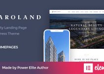 Aroland - Single Property Landing Page WordPress Theme