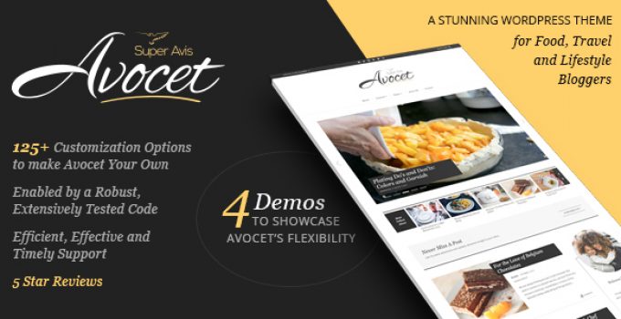 Avocet WordPress Blog Theme - for Lifestyle, Food, Travel and Fashion Bloggers
