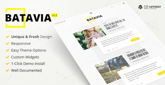 Batavia | A Fresh WordPress Personal Blog Theme