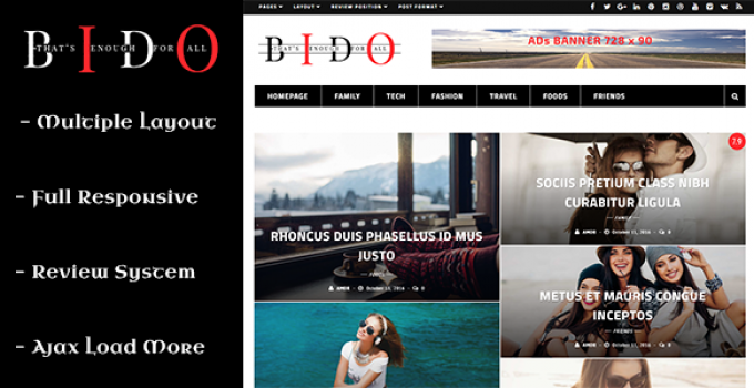 Bido - WordPress Blog & Magazine Theme