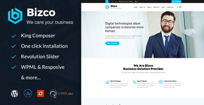 Bizco : Business Consulting and Professional Services WordPress Theme