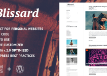 Blissard - Personal Blog WordPress Theme