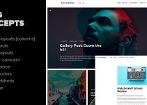Blog Concepts - Minimalist WordPress Theme for your Blog / Magazine Website