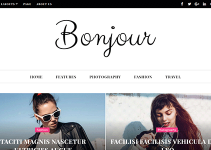 Bonjour - A Perfect WordPress Magazine and Blog Theme