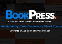 BookPress Single Author WP Landing Theme