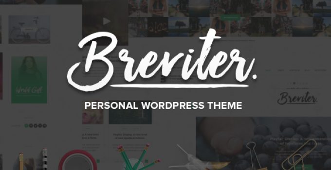 Breviter Pro - handcrafted blog WordPress theme