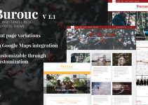 Burouc - Personal and Travel Blog WordPress Theme