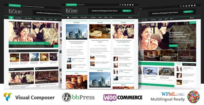 Bzine - WordPress Premium HD Magazine