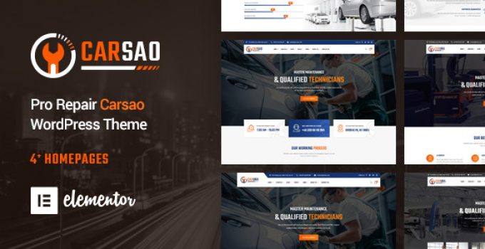 Carsao - Responsive Car Service WordPress Theme