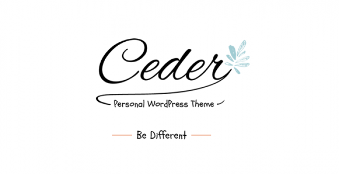 Ceder - Personal WordPress Blog Theme