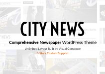 CityNews - Comprehensive Newspaper WordPress Theme