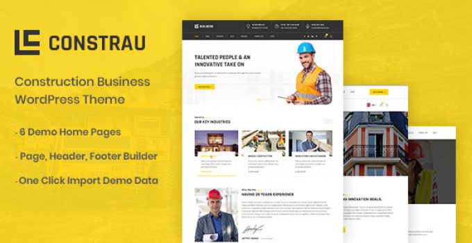 Constrau - Construction Business WordPress Theme