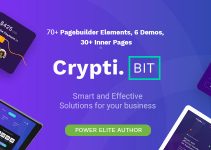 CryptiBIT - Technology, Cryptocurrency, ICO/IEO Landing Page WordPress theme