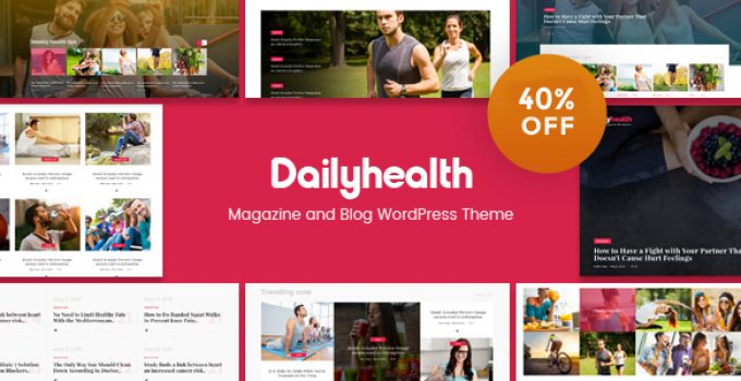 DailyHealth - A Professional Health and Medical Blog and Magazine WordPress Theme