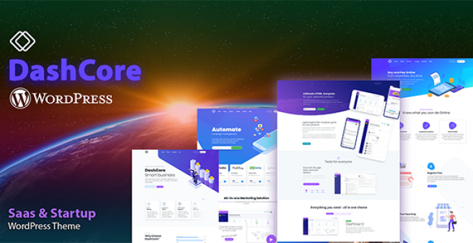 DashCore - Startup & Software WordPress Theme
