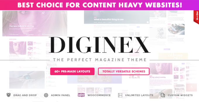 Diginex - Magazine, Blog, News and Viral WordPress Theme