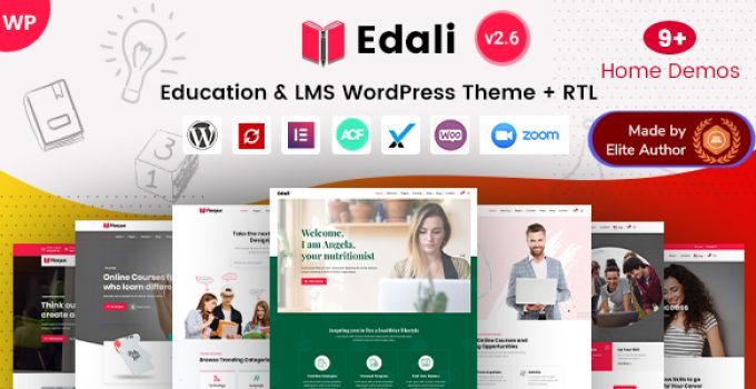 Edali - Elementor Online Courses & Coaching WP Theme