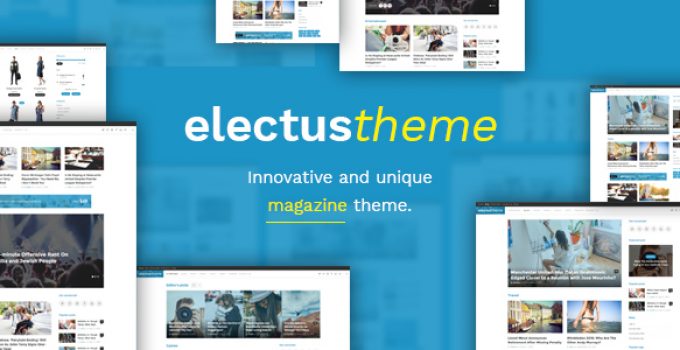 Electus - Clean Blog/Magazine WordPress Theme