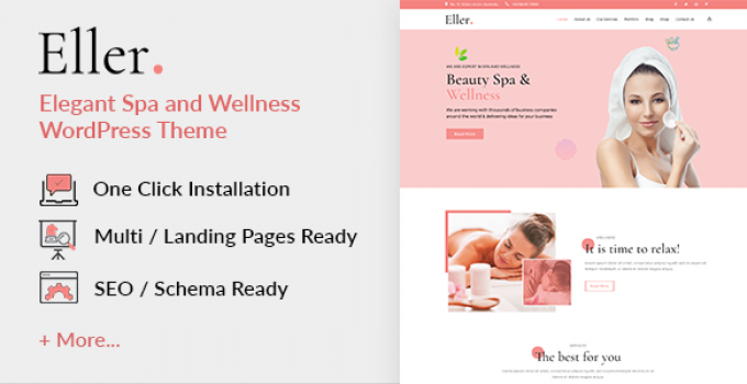 Eller - Elegant Spa & Wellness WordPress Theme