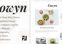 Eowyn - A Minimal Responsive WordPress Blog Theme