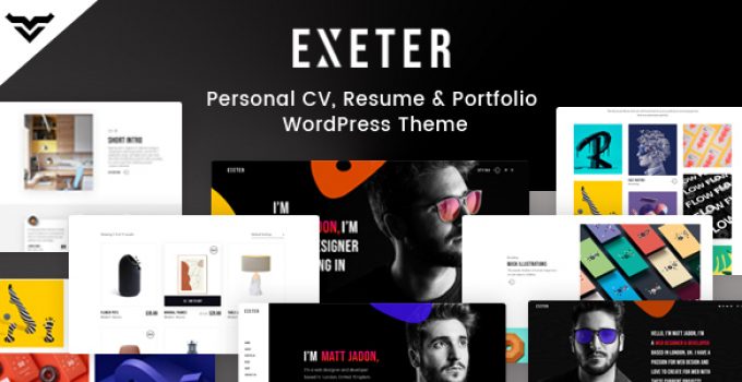 Exeter - Personal Portfolio WordPress Theme