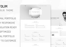 Folim Lite - Clean Minimalist Portfolio WordPress Theme