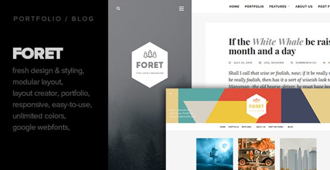 Foret - Creative theme for writers, artists and bloggers