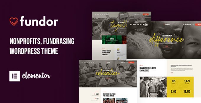 Fundor - Charity & Nonprofit WordPress Theme