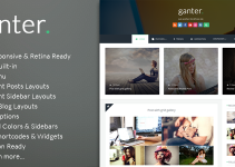 Ganter - Responsive WordPress Blogging Theme